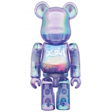 Bearbrick X-girl 100% & 400% Set Clear Purple