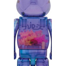 Bearbrick X-girl 1000% Clear Purple