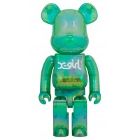 Большая фигурка (70см) Bearbrick X-Girl Clear Green Ver. 1000%