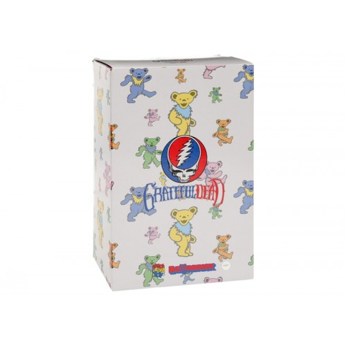 Оригинальный набор фигурок Bearbrick x Grateful Dead (Dancing Bear) 100% & 400% Set - 7см и 28см