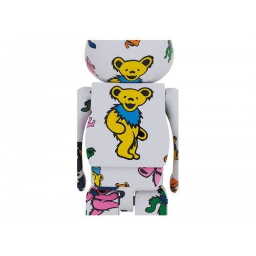 Оригинальная большая фигурка Bearbrick x Grateful Dead (Dancing Bear) 1000% - 70см