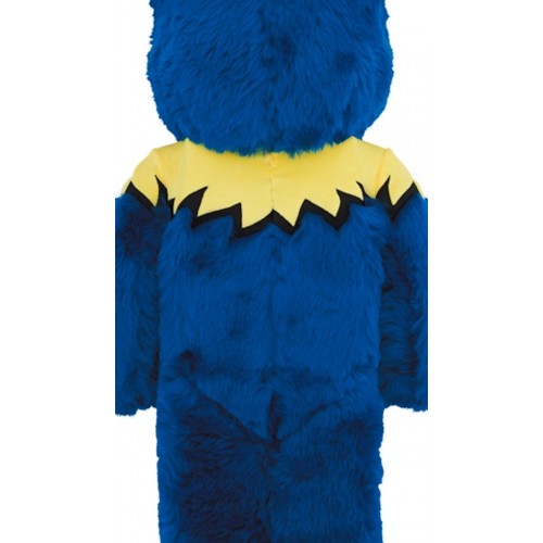 Оригинальная большая фигурка Bearbrick x Grateful Dead Dancing Bear Costume Ver. 1000% Blue - 70см
