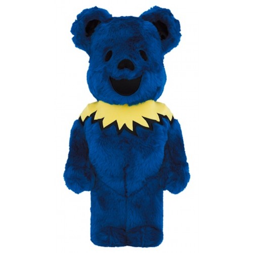 Оригинальная большая фигурка Bearbrick x Grateful Dead Dancing Bear Costume Ver. 1000% Blue - 70см