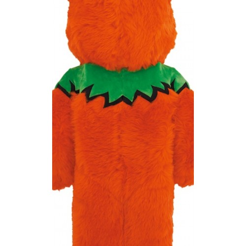 Оригинальная большая фигурка Bearbrick x Grateful Dead Dancing Bear Costume Ver. 1000% Orange - 70см