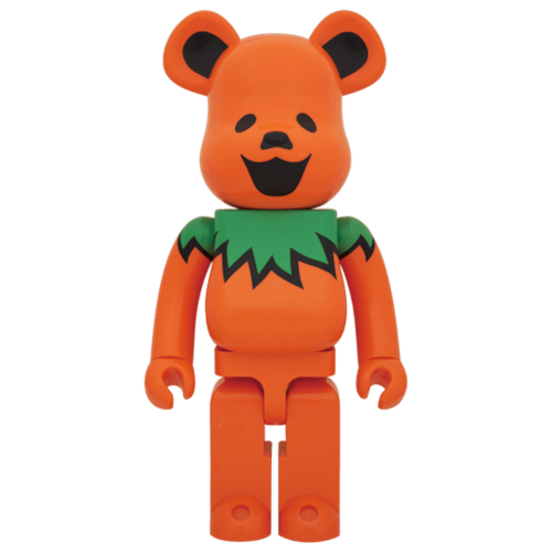 Оригинальная большая фигурка Bearbrick x Grateful Dead Dancing Bears 1000% Orange - 70см
