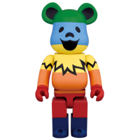 Bearbrick x Grateful Dead Dancing Bears 1000% Rainbow