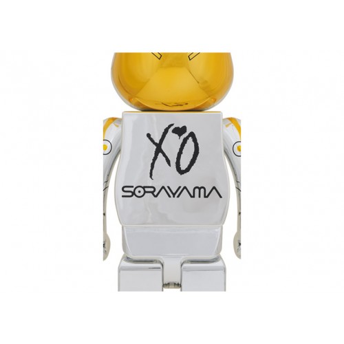 Оригинальная большая фигурка Bearbrick x Hajime Sorayama x The Weeknd (2G Exclusive) 1000% - 70см