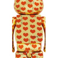 Bearbrick x Hide Gold Heart 1000%
