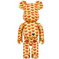 Большая фигурка (70см) Bearbrick x Hide Gold Heart 1000%