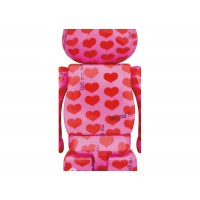 Bearbrick x Hide Pink Heart 100% & 400% Set