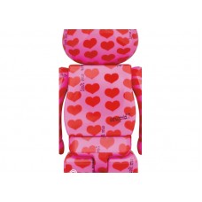 Набор фигурок (7см и 28см) Bearbrick x Hide Pink Heart 100% & 400% Set
