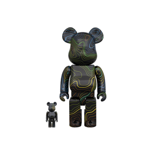 Оригинальный набор фигурок Bearbrick x Hypebeast 100% & 400% Set Black Multicolor - 7см и 28см