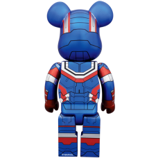 Bearbrick x Iron Man Iron Patriot 400% Blue
