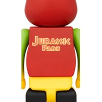 Bearbrick x Jurassic Park 100% & 400% Set Green/Yellow