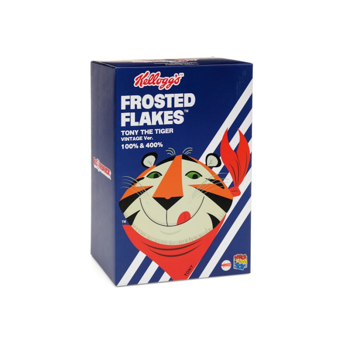 Оригинальный набор фигурок Bearbrick x Kelloggs Tony The Tiger Vintage Ver. 100% & 400% Set - 7см и 28см Оригинальный набор фигурок Bearbrick x Kelloggs Tony The Tiger Vintage Ver. 100% & 400% Set - 7см и 28см