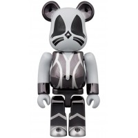 Bearbrick x KISS Catman 100% & 400% Set Chrome Ver.
