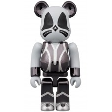 Bearbrick x KISS Catman 100% & 400% Set Chrome Ver.