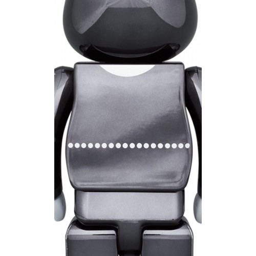 Оригинальный набор фигурок Bearbrick x KISS Star Child 100% & 400% Set Chrome Ver. - 7см и 28см