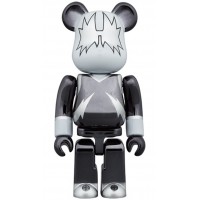 Bearbrick x KISS The Spaceman 100% & 400% Set Chrome Ver.