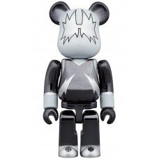 Bearbrick x KISS The Spaceman 100% & 400% Set Chrome Ver.