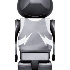 Bearbrick x KISS The Spaceman 100% & 400% Set Chrome Ver.