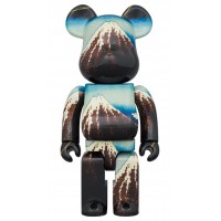 Bearbrick x Kitasai Katsushika "White Rain Under the Thirty-Six Views of Mount Fuji" 100% & 400% Set