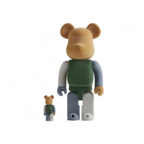 Оригинальный набор фигурок Bearbrick x Kith Cypress (EU Exclusive) 100% & 400% Set - 7см и 28см