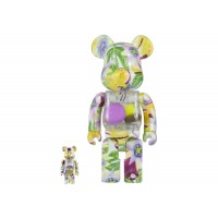 Набор фигурок (7см и 28см) Bearbrick x La Maison du Chocolate 100% & 400% Set Passion Fruits