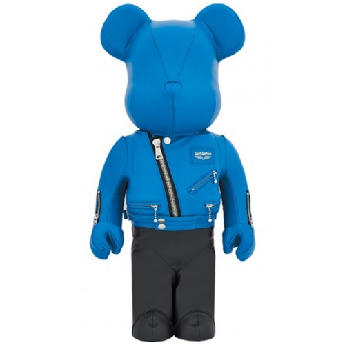 Оригинальная большая фигурка Bearbrick x Lewis Leathers Cyclone 1000% - 70см