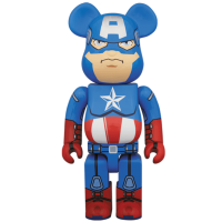 Фигурка (28см) Bearbrick x Marvel Captain America 400% Blue