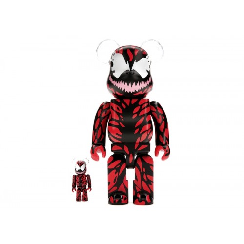 Оригинальный набор фигурок Bearbrick x Marvel Carnage 100% & 400% Set - 7см и 28см