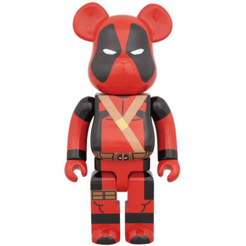 Оригинальная фигурка Bearbrick x Marvel Deadpool 400% Red - 28см