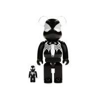 Набор фигурок (7см и 28см) Bearbrick x Marvel Spider-Man Black Costume 100% & 400% Set