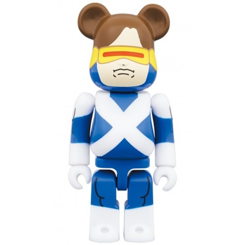 Оригинальный набор фигурок Bearbrick x Marvel X-Men Cyclops (Variant Suit Ver.) 100% & 400% Set - 7см и 28см