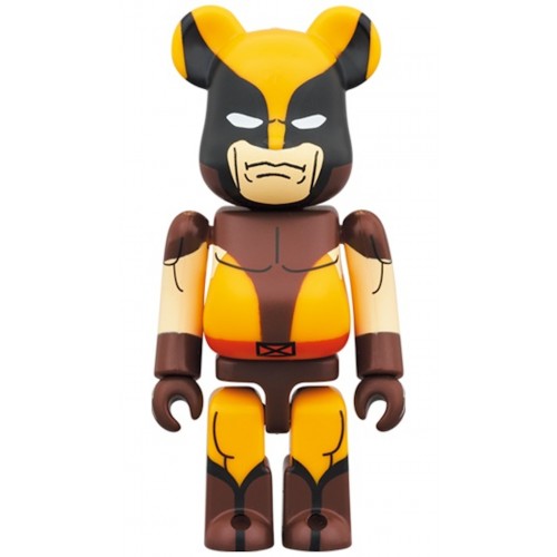 Оригинальный набор фигурок Bearbrick x Marvel X-Men Wolverine (Brown Ver.) 100% & 400% Set - 7см и 28см