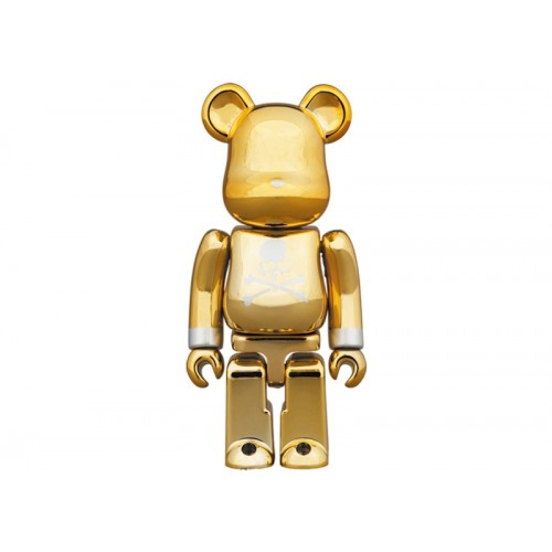 Оригинальный набор фигурок Bearbrick x mastermind JAPAN 100% & 400% Set Gold - 7см и 28см