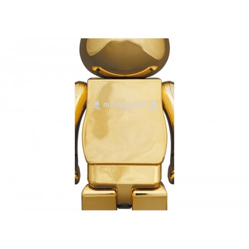 Оригинальный набор фигурок Bearbrick x mastermind JAPAN 100% & 400% Set Gold - 7см и 28см