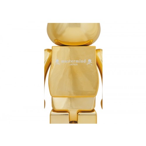 Оригинальная большая фигурка Bearbrick x mastermind JAPAN 1000% Gold - 70см