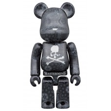 Bearbrick x Mastermind World 100% & 400% Set Black Bandana