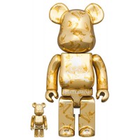 Набор фигурок (7см и 28см) Bearbrick x Mastermind World 100% & 400% Set Gold