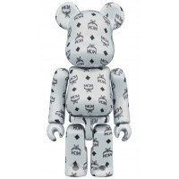 Bearbrick x MCM 100% & 400% Set White Chrome Ver.