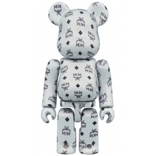 Bearbrick x MCM 100% & 400% Set White Chrome Ver.