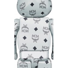 Bearbrick x MCM 100% & 400% Set White Chrome Ver.