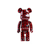 Большая фигурка (70см) Bearbrick x Medicom Black Hearts 1000%