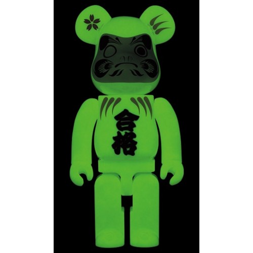 Оригинальная фигурка Bearbrick x Medicom Daruma Pass Luminous 400% - 28см