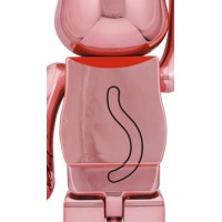 Bearbrick x Medicom Toy Maneki Neko Good Luck Peach Gold Plated 1000%