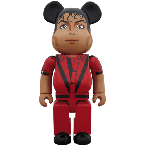 Оригинальная большая фигурка Bearbrick x Michael Jackson Thriller Red Jacket 1000% Red - 70см