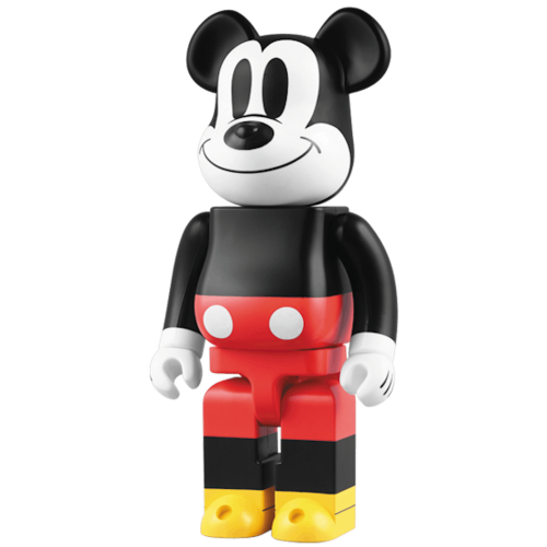 Оригинальная фигурка Bearbrick x Mickey Mouse 400% Black - 28см