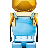 Bearbrick x Minions Kevin Chrome Ver. 100% & 400% Set