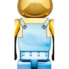 Bearbrick x Minions Stuart Chrome Ver. 100% & 400% Set